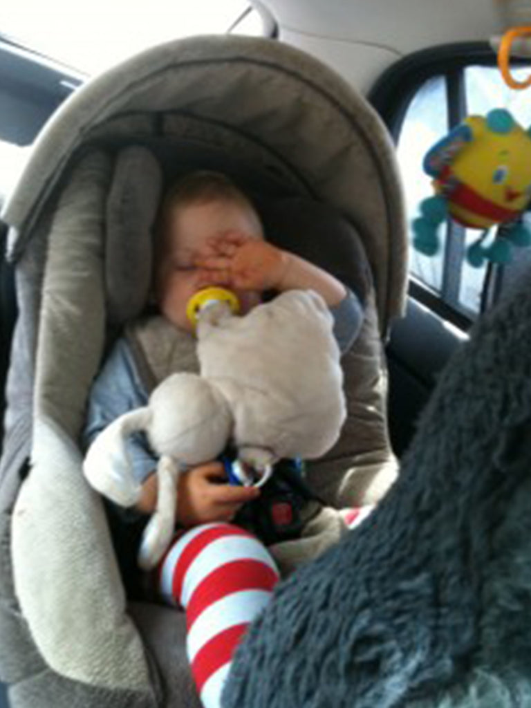 Archie and “dummy bunny”